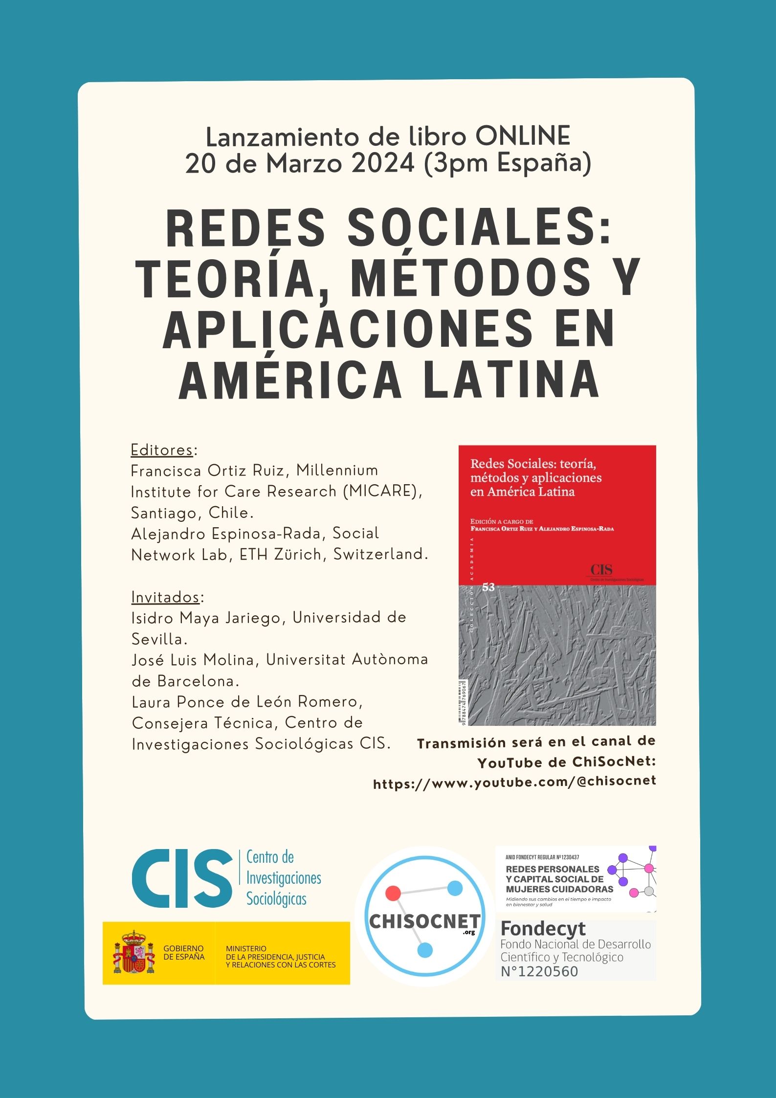 Presentación del libro: “Redes sociales. Teoría, métodos y aplicaciones en América Latina”