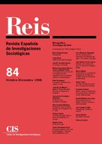 REIS. Revista Española de Investigaciones Sociológicas núm. 84