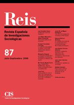 REIS. Revista Española de Investigaciones Sociológicas núm. 87