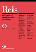 REIS. Revista Española de Investigaciones Sociológicas núm. 88