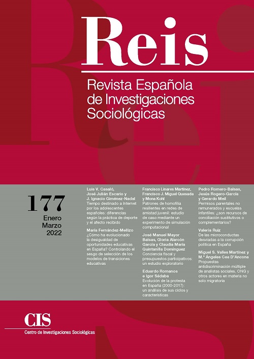 REIS. Revista Española de Investigaciones Sociológicas. núm. 177