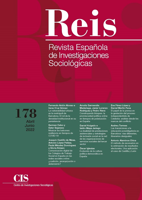 REIS. Revista Española de Investigaciones Sociológicas. núm. 178