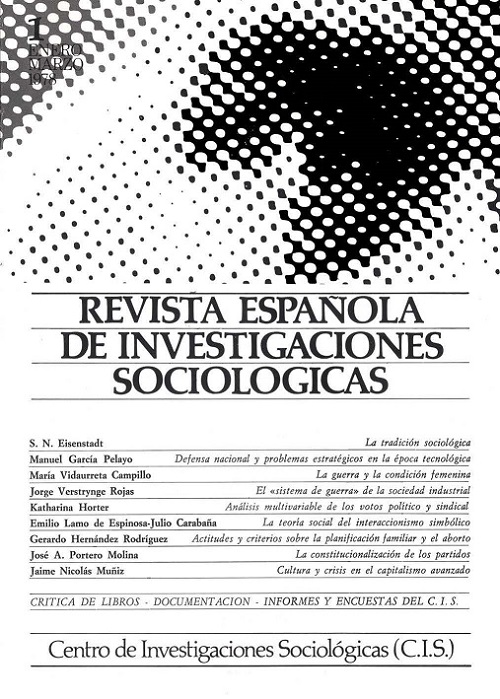 REIS. Revista Española de Investigaciones Sociológicas núm. 1