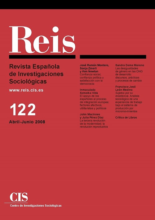 REIS. Revista Española de Investigaciones Sociológicas núm. 122