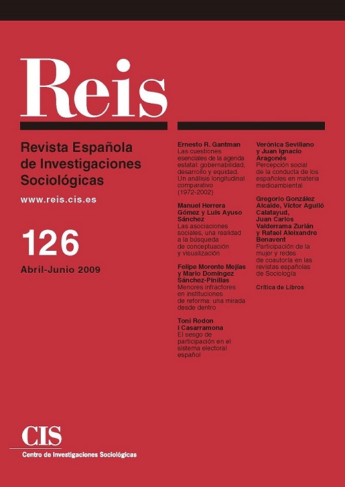 REIS. Revista Española de Investigaciones Sociológicas núm. 126