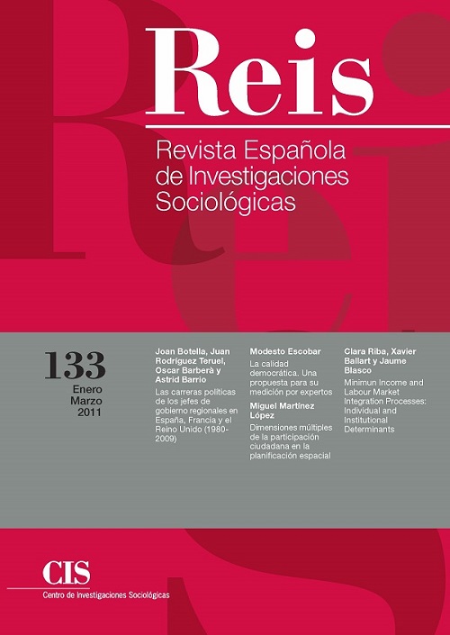 REIS. Revista Española de Investigaciones Sociológicas núm. 133