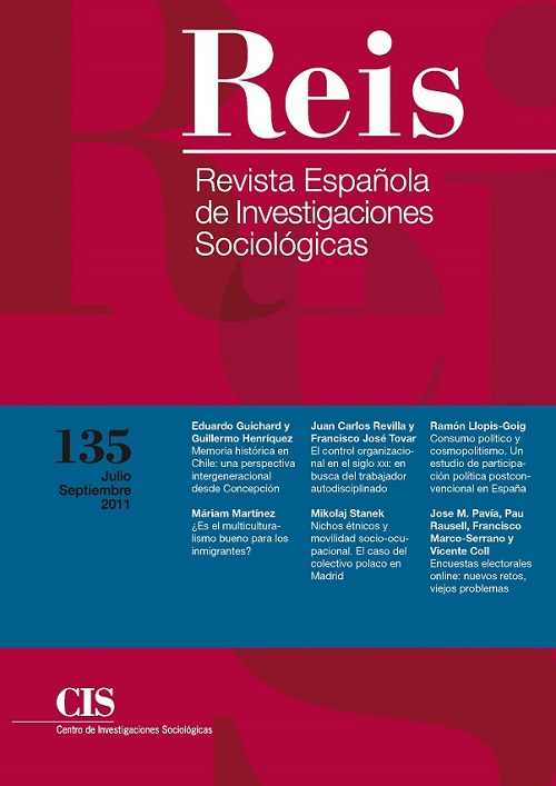 REIS. Revista Española de Investigaciones Sociológicas núm. 135