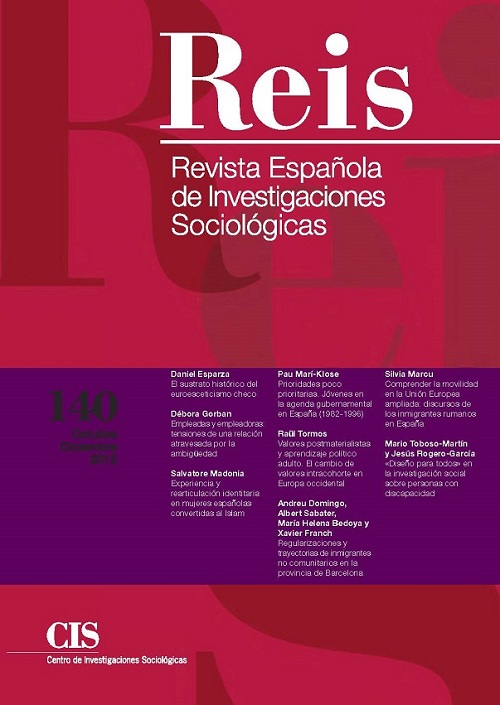 REIS. Revista Española de Investigaciones Sociológicas núm. 140