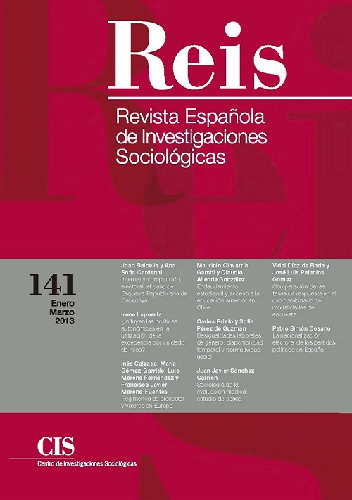 REIS. Revista Española de Investigaciones Sociológicas núm. 141