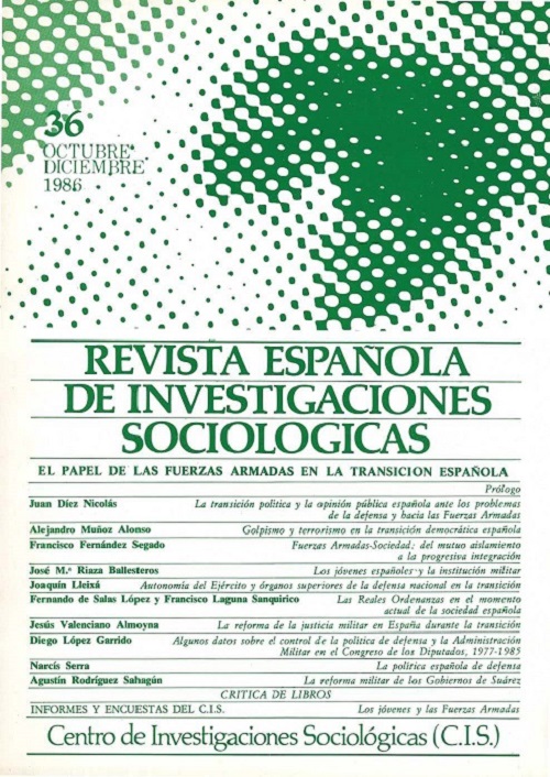 REIS. Revista Española de Investigaciones Sociológicas núm. 36