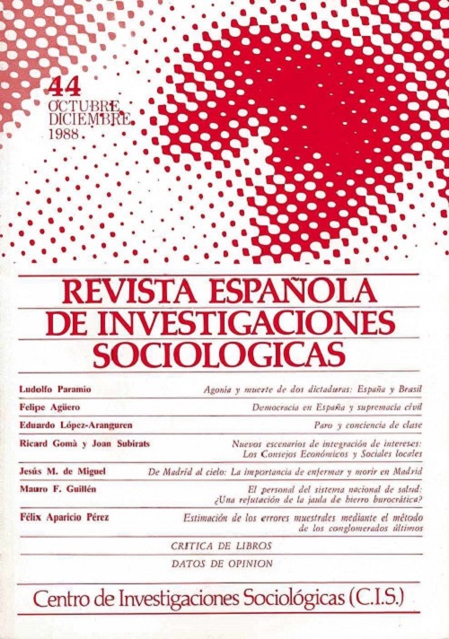 REIS. Revista Española de Investigaciones Sociológicas núm. 44