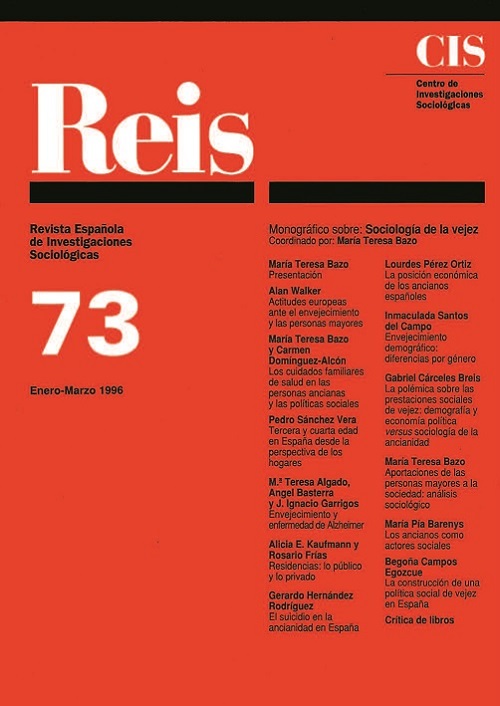 REIS. Revista Española de Investigaciones Sociológicas núm. 73