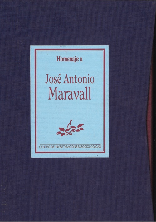 Homenaje a José Antonio Maravall