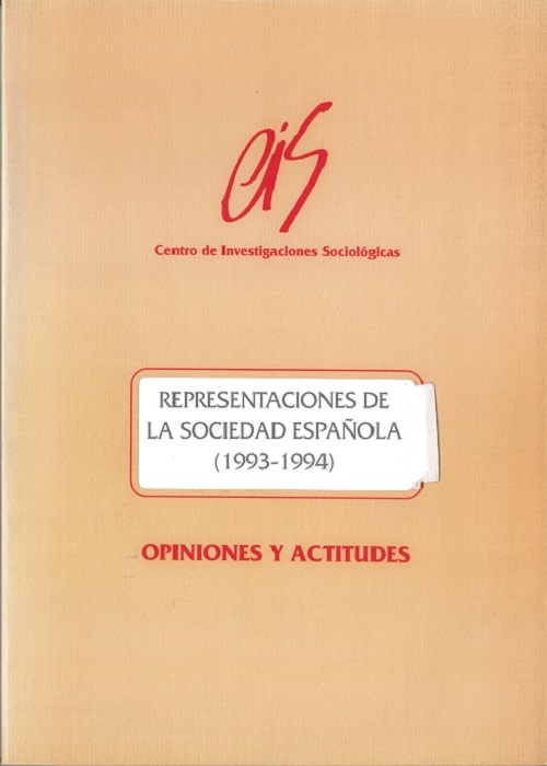 Representaciones de la sociedad española (1993-1994)