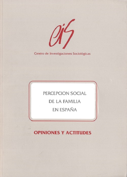 Percepción social de la familia en España