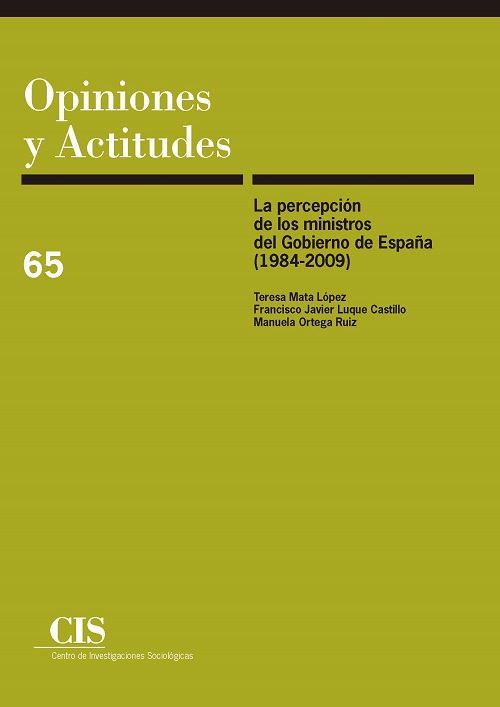 La percepción de los ministros del Gobierno de España (1984-2009) 