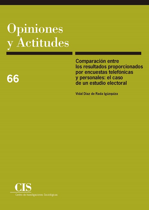 Comparación entre los resultados proporcionados por encuestas telefónicas y personales . El caso de un estudio electoral 