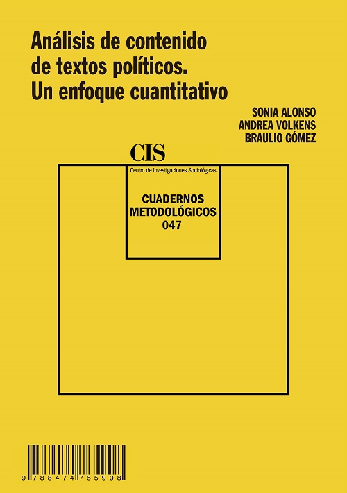 Análisis de contenido de textos políticos. Un enfoque cuantitativo