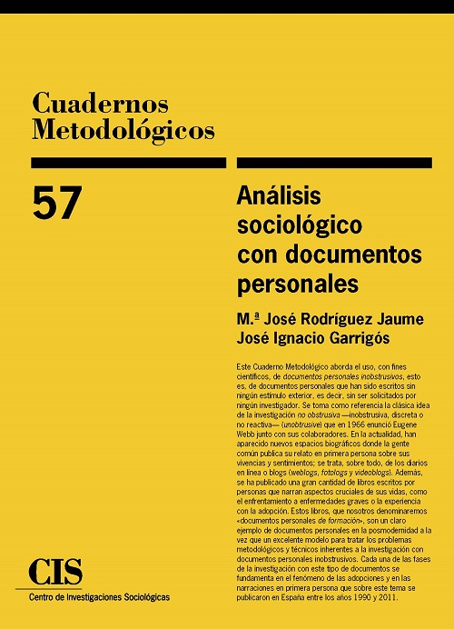 Análisis sociológico con documentos personales