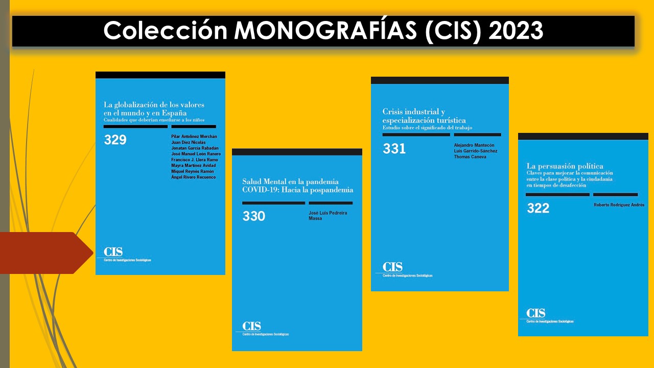 El CIS publica cuatro novedades en la Colección Monografías
