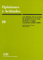 Los efectos de la acción de gobierno en el voto durante la etapa socialista (1982-1996)