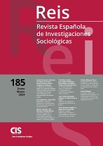 REIS. Revista Española de Investigaciones Sociológicas. núm. 185