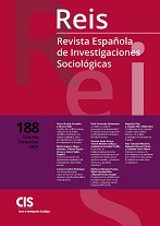 REIS. Revista Española de Investigaciones Sociológicas. núm. 188