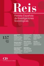 REIS. Revista Española de Investigaciones Sociológicas. núm. 157