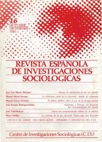 REIS. Revista Española de Investigaciones Sociológicas núm. 16