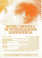 REIS. Revista Española de Investigaciones Sociológicas núm. 18