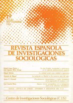 REIS. Revista Española de Investigaciones Sociológicas núm. 19