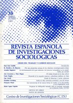 REIS. Revista Española de Investigaciones Sociológicas núm. 38