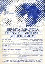 REIS. Revista Española de Investigaciones Sociológicas núm. 39