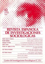 REIS. Revista Española de Investigaciones Sociológicas núm. 42