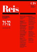 REIS. Revista Española de Investigaciones Sociológicas núm. 71-72