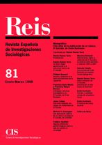REIS. Revista Española de Investigaciones Sociológicas núm. 81
