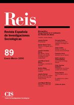 REIS. Revista Española de Investigaciones Sociológicas núm. 89