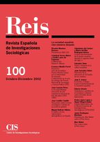REIS. Revista Española de Investigaciones Sociológicas núm. 100