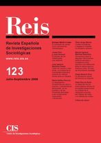 REIS. Revista Española de Investigaciones Sociológicas núm. 123