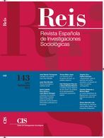 REIS. Revista Española de Investigación Sociológica. Núm. 143