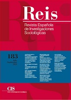 REIS. Revista Española de Investigaciones Sociológicas. núm. 183