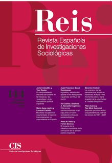 REIS. Revista Española de Investigaciones Sociológicas. núm 144